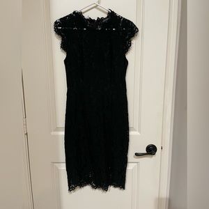 Black lace dress